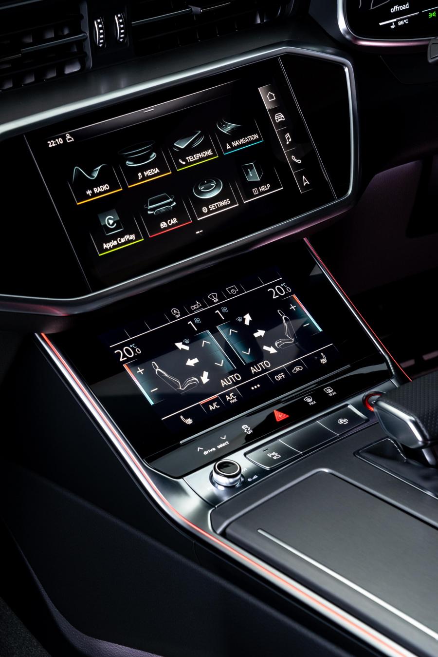 Детали интерьера Audi S6 Sedan TFSI (C8) 2020 года  (ZA) (фото 30 из 40)